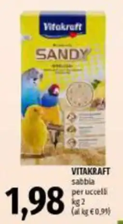 Emi Supermercati Vitakraft sabbia per uccelli offerta