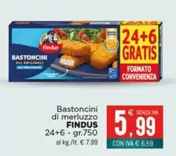 Altasfera Bastoncini di merluzzo Findus offerta
