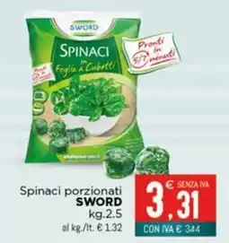 Altasfera Spinaci porzionati SWORD offerta