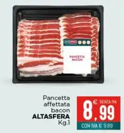Altasfera Pancetta affettata bacon ALTASFERA offerta