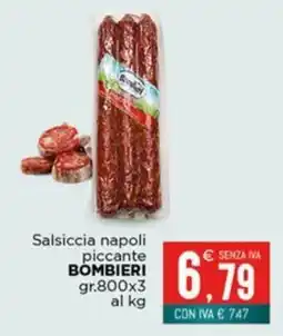 Altasfera Salsiccia napoli piccante Bombieri offerta