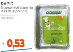Stop&Shop Rapid contenitori alluminio offerta