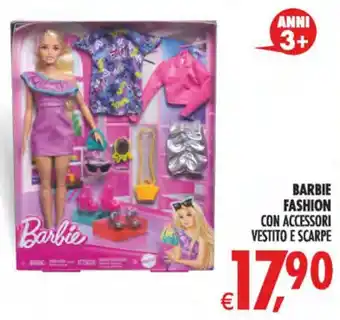 Barbie fashion con accessori vestito e scarpe