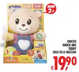 Deco Iperstore Chicco Gioco ABC Teddy Orso delle Emozioni offerta