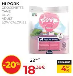 Arcaplanet Hi Pork crocchette cane offerta