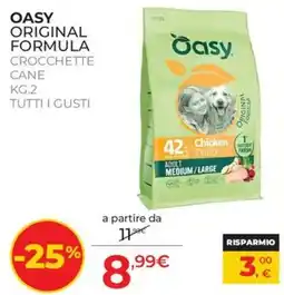 Arcaplanet Oasy Original Formula Crocchette Cane offerta