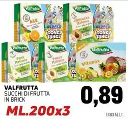 Emporio Amato Valfrutta succhi di frutta in brick offerta