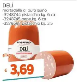 Stop&Shop Delì mortadella di puro suino offerta