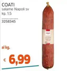 Stop&Shop Coati salame Napoli sv offerta