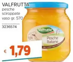 Stop&Shop Valfrutta pesche sciroppate offerta