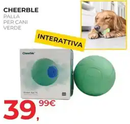 Arcaplanet Cheerble palla per cani verde offerta