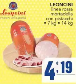 Gruppo di Palo Leoncini linea rossa mortadella con pistacchi offerta