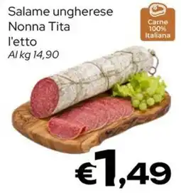 MAX Supermercati Salame ungherese Nonna Tita offerta