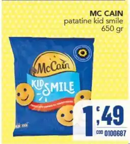 Gruppo di Palo McCain patatine kid smile offerta