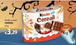 Futura Supermercati Kinder Cereali Ferrero offerta