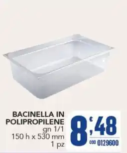 Gruppo di Palo Bacinella in polipropilene offerta