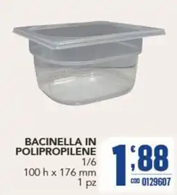 Gruppo di Palo Bacinella in polipropilene offerta