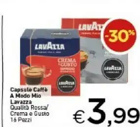 Crai Capsule caffe a modo mio qualita rossa offerta