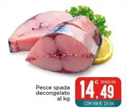 Altasfera Pesce spada decongelato offerta