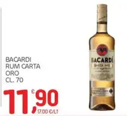 Carni e Affini Supermercati Bacardi rum carta oro offerta