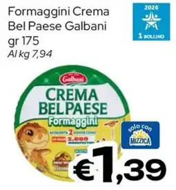 MAX Supermercati Formaggini Crema Bel Paese Galbani offerta