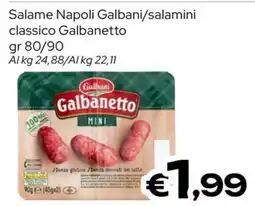 MAX Supermercati Salame Napoli Galbani offerta
