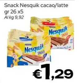 MAX Supermercati Snack Nesquik cacao/latte offerta
