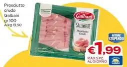 MAX Supermercati Prosciutto Crudo Galbani offerta