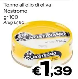 MAX Supermercati Tonno all'olio di oliva Nostromo offerta