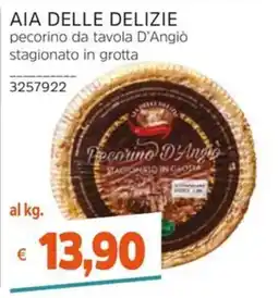 Stop&Shop Aia delle delizie pecorino da tavola D'Angiò stagionato in grotta offerta