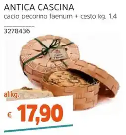 Stop&Shop Antica Cascina cacio pecorino faenum offerta