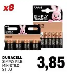 Emporio Amato Duracell Simply pile mini stilo offerta