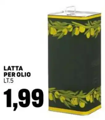 Latta per olio