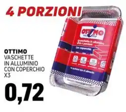 Emporio Amato Ottimo vaschette in alluminio con coperchio offerta