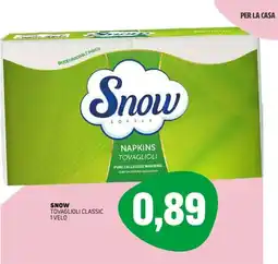 Emporio Amato Snow tovaglioli classic offerta