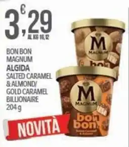 Iper Nonna Isa Bon bon Magnum Algida Salted Caramel & Almond Gold Caramel Billionaire offerta