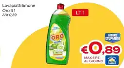 MAX Supermercati Lavapiatti limone Oro offerta