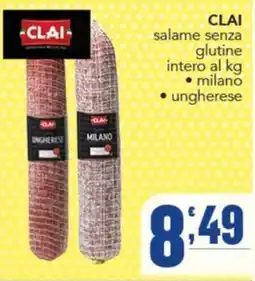 Gruppo di Palo Clai salame senza glutine offerta