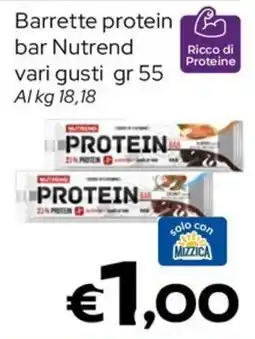 MAX Supermercati Barrette protein bar Nutrend offerta