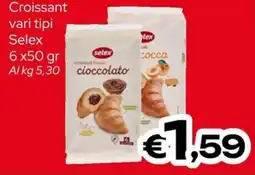 MAX Supermercati Croissant vari tipi Selex offerta