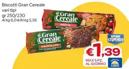 MAX Supermercati Biscotti Gran Cereale offerta
