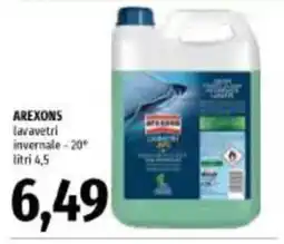 Emi Supermercati Arexons lavavetri invernale offerta