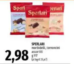 Emi Supermercati Sperlari morbidielli, torroncini assortiti offerta