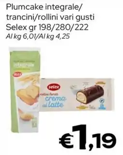 MAX Supermercati Plumcake integrale Selex offerta