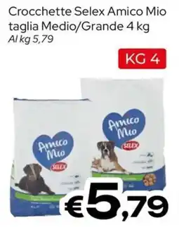 MAX Supermercati Crocchette Selex Amico Mio offerta