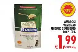 Deco Iperstore Ambrosi Parmigiano Reggiano grattugiato offerta