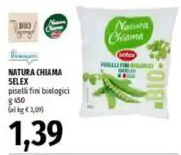 Emi Supermercati Natura Chiama Selex piselli fini biologici offerta