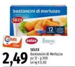 Emi Supermercati SELEX Bastoncini di Merluzzo offerta