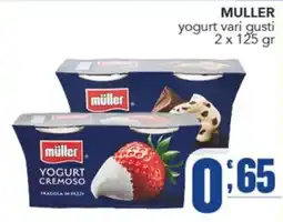 Gruppo di Palo Müller yogurt cremoso fragola in pezzi offerta