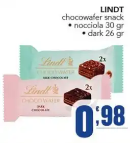 Gruppo di Palo Lindt Choco Wafer offerta